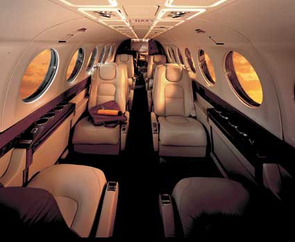 Beechcraft King Air 350 interior